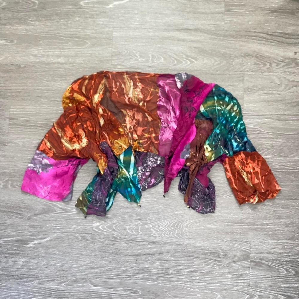 Vintage whimsigoth fairycore patchwork style shawl
